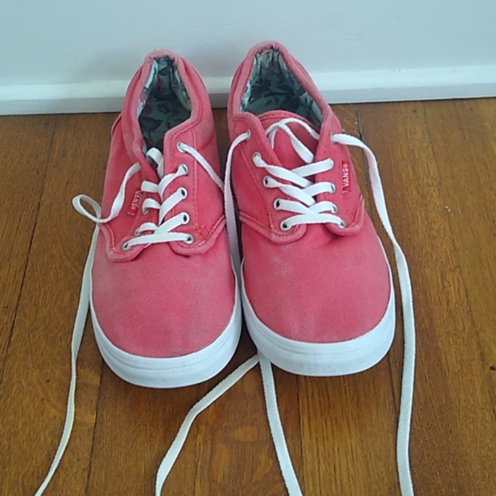 Coral Vans Women's size 8.5